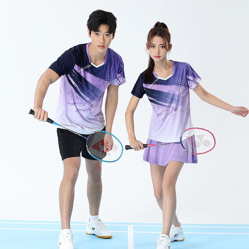 Premium Badminton & Table Tennis Sportswear: Women's Set & Men's Club Training & Competition Jerseys