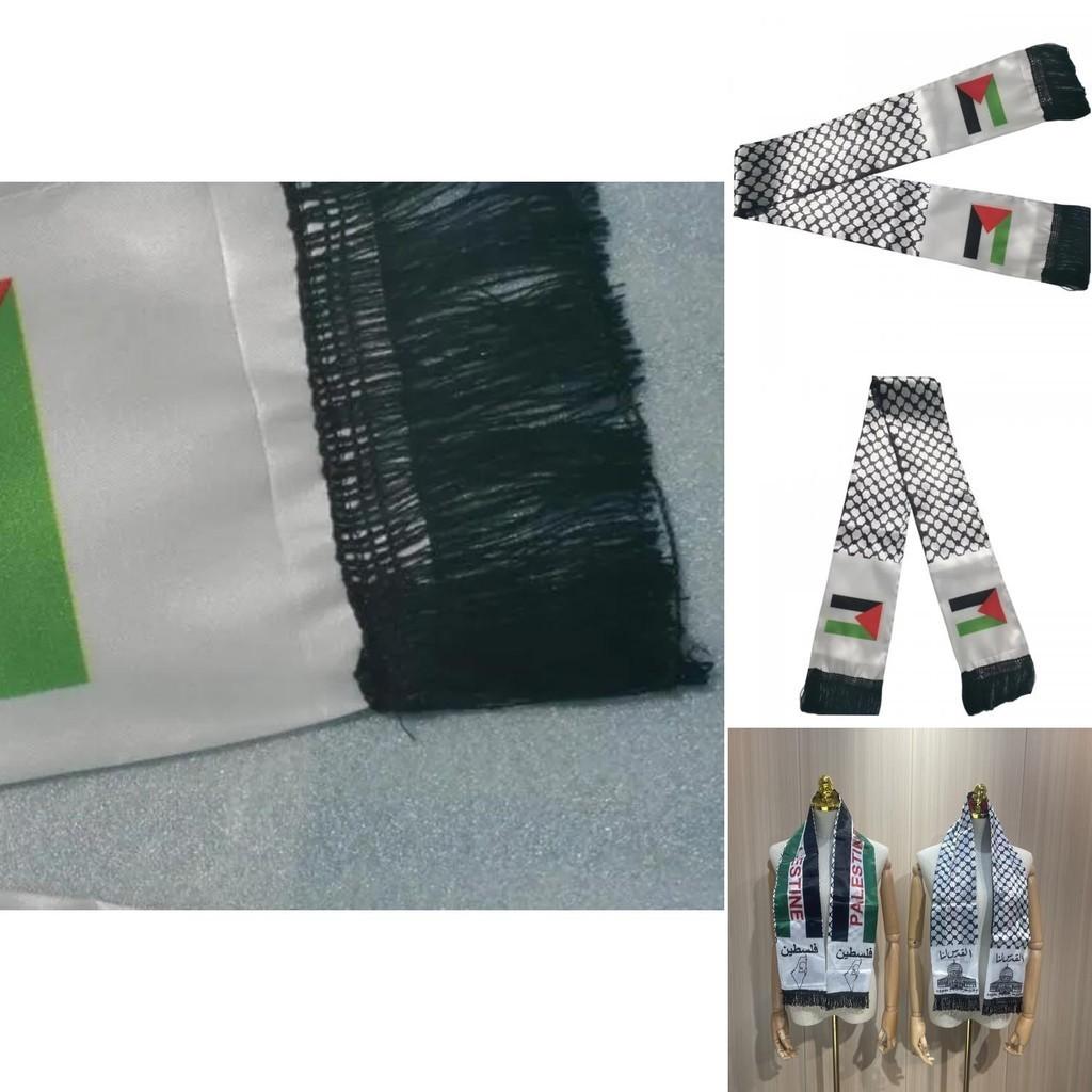 Stylish Palestinian Flag Scarf 14*130cm Length High-quality Polyester