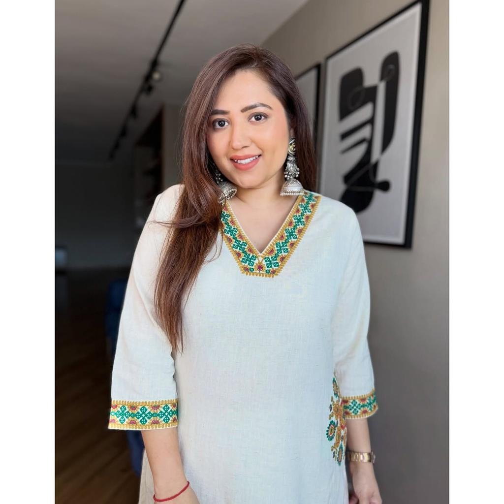 Bollywood Beautiful Cotton Flex Kurta Set Indian Designer Ethnic Kurti Pant Set