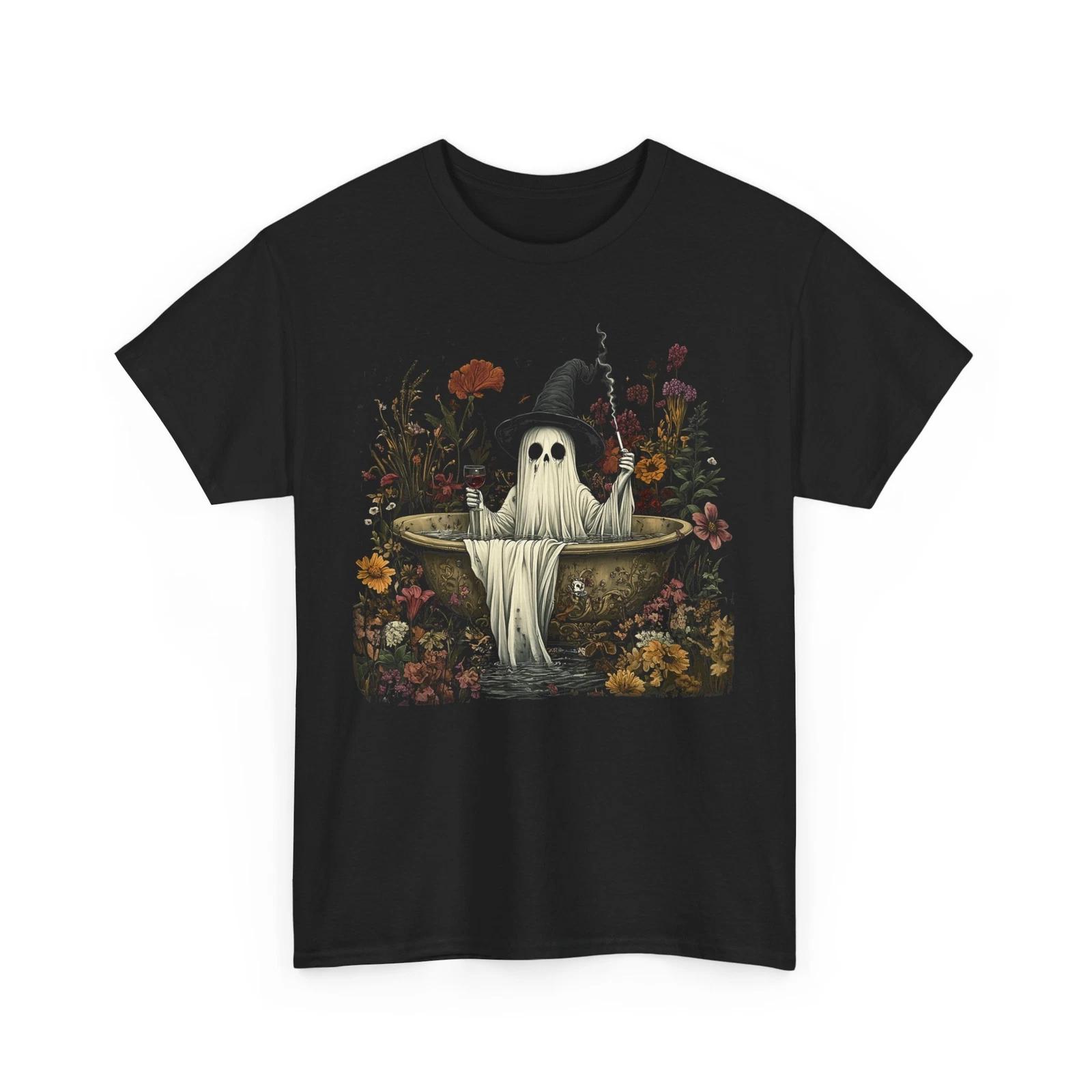 

Haunted Ghost T-Shirt | Cute & Spooky Tee | Fun Paranormal Graphic Shirt S
