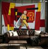 Onepunch Man Wall Tapestry Aesthetic Wall Hanging Printed Fabric Blanket Decorative Tapestries For Bedroom Living Room Home Decor
