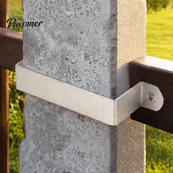 Industrial Strength Pipe Fixing Clamps 30Pcs Fence Panel Brackets, Heavy Duty Clips with 60 Screws, High Column Supports Anti Rattle Security Brackets