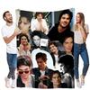 Kolekce přikrývek s koláží Iana Somerhaldera - Víceobrazový měkký flanelový přehoz s ikonickými pózami a styly - Útulná domácí dekorace, Perfektní pro