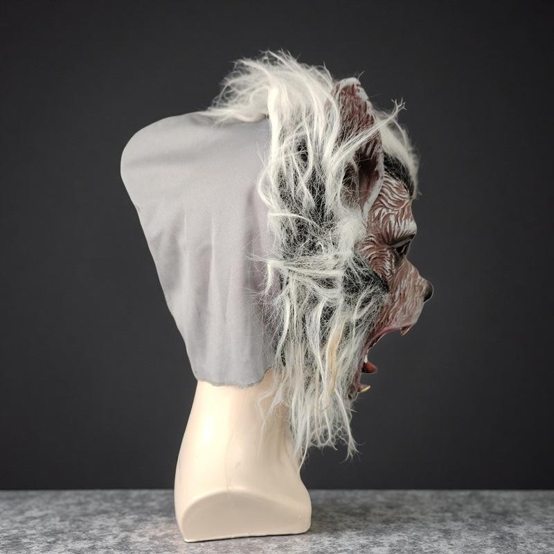 Wolf Head Latex Animal Headgear Funny Prom Latex Mask Haunted House Cosplay Props Party Supplies