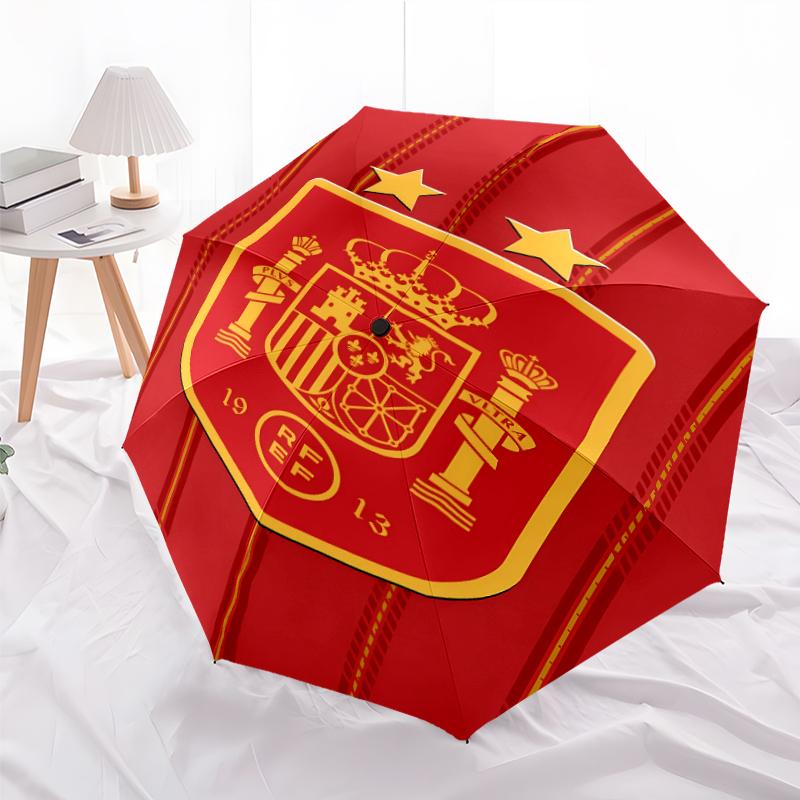 Printed Manchester United FC Logo Printed Folding Umbrella,Outdoor,Leisure,And Travel Umbrella,Durable Umbrella Fabric,Birthday And Holiday Gift