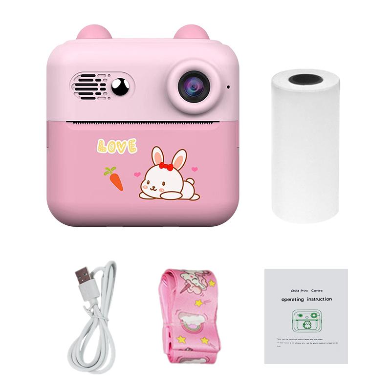 1181P Instant Print Camera Portable Mini Photo Printer for Children with 1111W Camera 1.1'' Screen with 1 Print Paper Roll