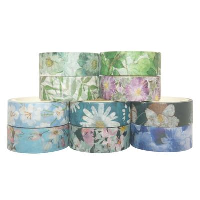 40 Rollen Washi Tape Set Blumen Blumen Blätter Pflanze Dekorative Washi Masking Tapes 15 mm breit