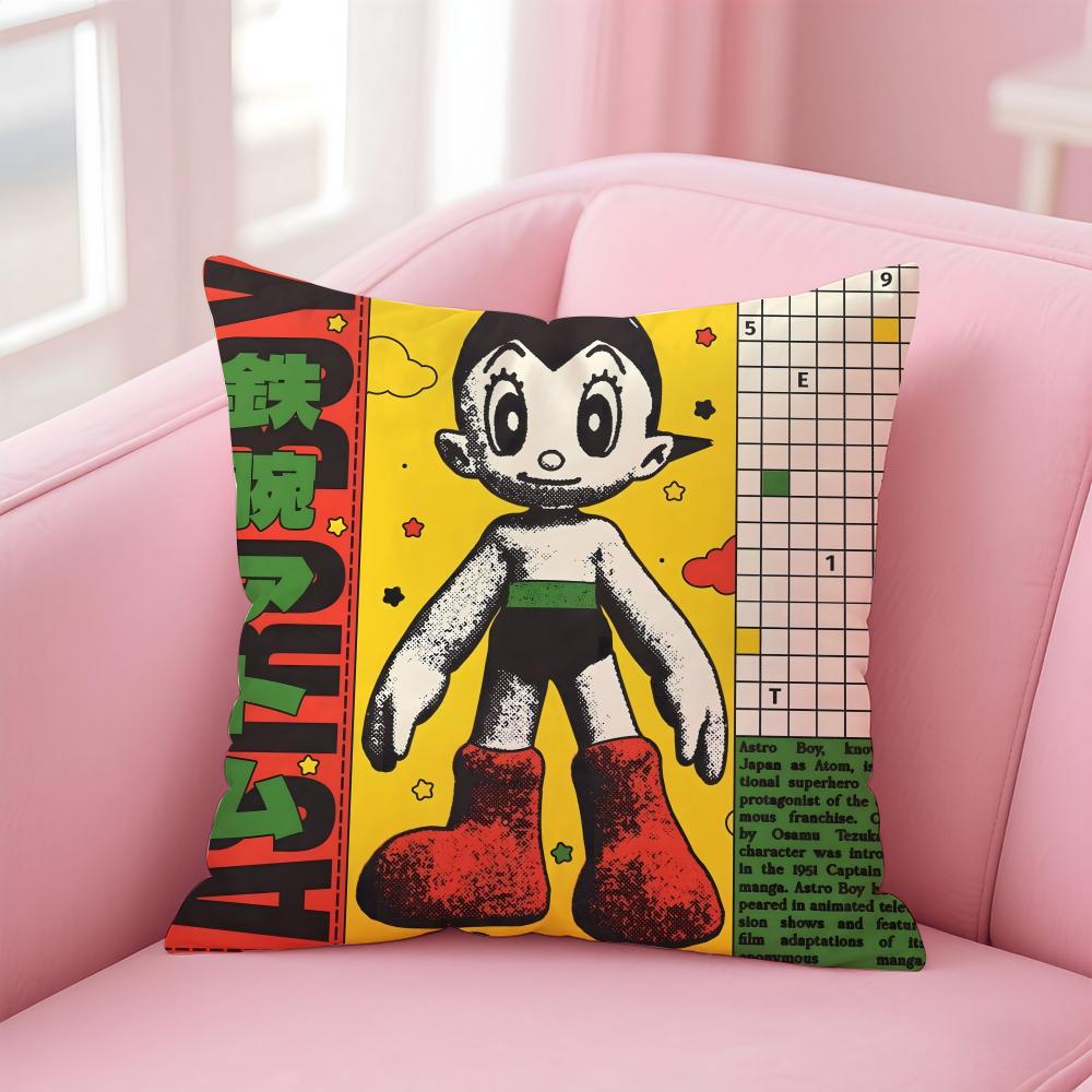 Anime S-Astro B-Boy Cushion Cover Comfortable Reversible Pillow Cover Ideal for Car Sofa Bedroom & Beyond