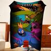 Game R-Rainbow F-Friends Throw Flannel Throw Blanket, Lightweight Cozy, Durable Washable cute Cool