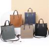 Genuine Leather Women's Bag 2026 New Large Capacity Women Shoulder Bags High Quality Cowhide Rectangle Female Handbags 9020