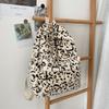 Personality Fashion Leopard Fluffy Rucksack Y2k Preppy Casual Harajuku Backpack High-Capacity Vintage Grunge Students Schoolbags