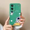 For One Plus Nord N20SE N300 Case Fun Astronaut Phone Back Cover For 1+ Nord N20 SE N 300 Liquid Silicone Funda Camera Protector