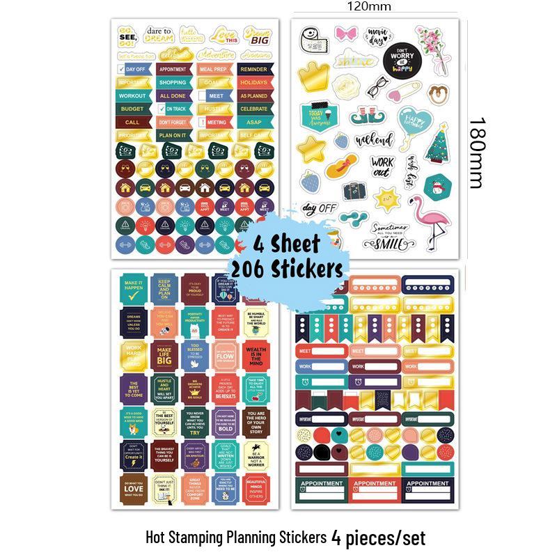 White and Blue Self-Adhesive Handwritten Label Stickers with Index Notes