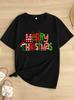 Christmas Graphic Women T Shirt Cute Gnome Snowman Printed Women Short Sleeve Summer Top Suitable Christmas Casual Clothing