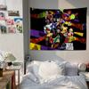 TTeen TTitans Go Buntes Wandbehang Hippie Blume Wandteppiche Schlafsaal Dekor Wandkunst Dekor