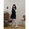 Huge good-looking summer suit women's 2026 new fashion casual age reduction fake two-piece T-shirt skirt two-piece set