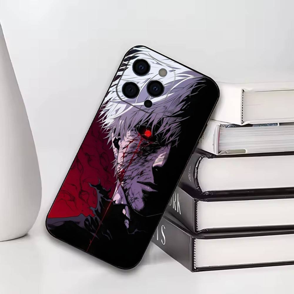 Tokyo Ghoul Ken Kaneki  Phone Case For iPhone17,16,15,14,13,12,11 Plus,Pro Soft Silicone Black Cover