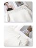 Women's White High-Waisted Midi Skirt - Versatile Summer 2025 Fashion