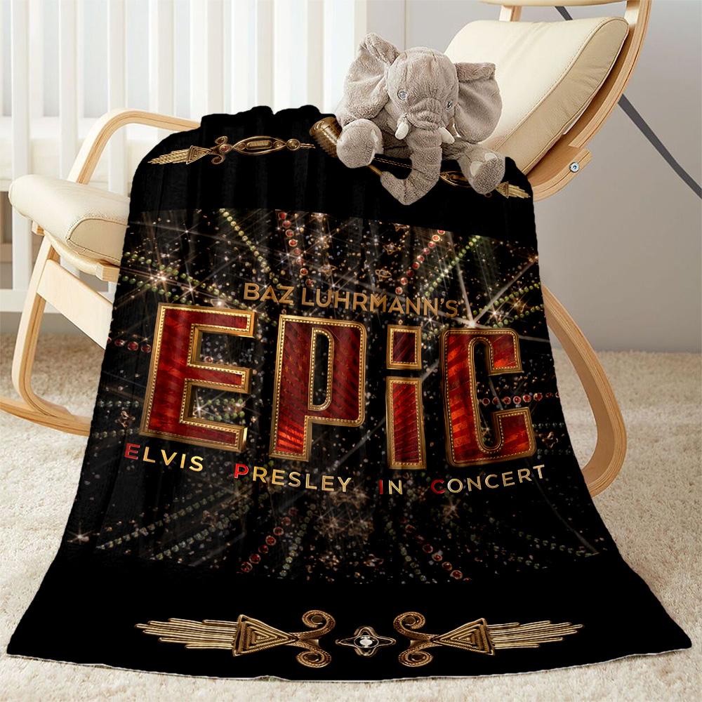 Elvis: Rock Legend Blanket Durable Comfort Perfect for Chair Sofa Bed for All Seasons Modern Best Holiday Gift for Friends Family