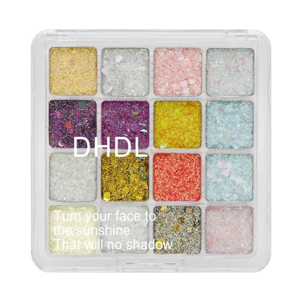 Palette Ombretti Glitter Quattro Colori per Bambini - Trucco Scenico & Glitter Grande Scintillante