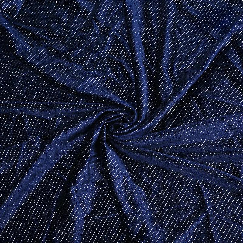 Velvet Gold Hot Stamping Fabric Silver Starry Stripes Star Bronzing Fabric for DIY Dress High-End Bride Dresses Sewing Cloth