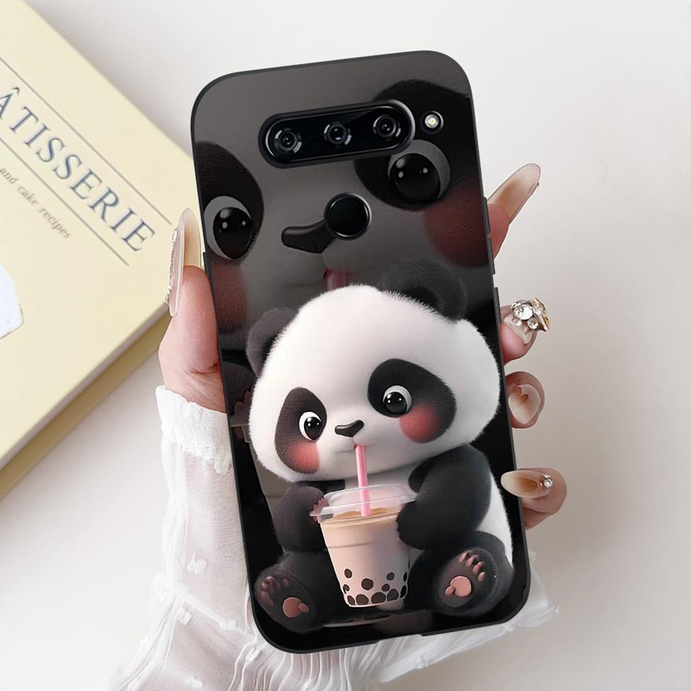 For LG V40 V50 ThinQ Case V50S ThinQ Cute Cartoon Cat Luxury Cool Shockproof Silicone Back Cover For LG V50S ThinQ 5G Phone Case