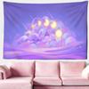 Pink Cloud Moon Starry Sky Tapestry Wall Hanging For Office Living Room Bedroom Dorm Home Decor Gift