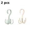 360° Rotated Four-Claw Hook Multi-Purpose  Purse Hanger Rotatable Hanging Bag Hat Scarf Dormitory Storage Punch-Free