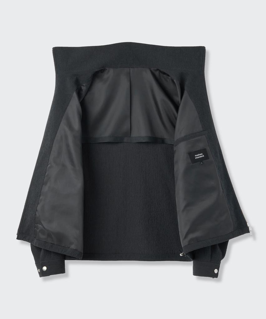 Musinsa Standard Crinkle High-Neck Blouson Jacket [Iron Grey]
