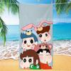 Extra Large Kids Quick Dry Bath Towel Cartoon Character Digital Print Double Sided Flannel Microfiber Beach Towel