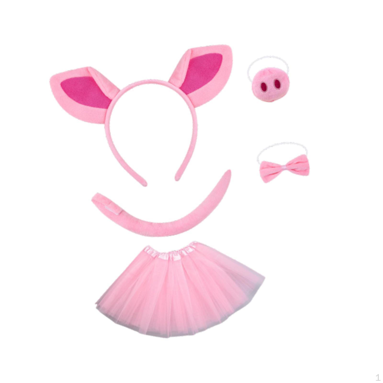 

Костюм свиньи, аксессуары, косплей животных для Хэллоуина, карнавала и представления Tulle Skirt