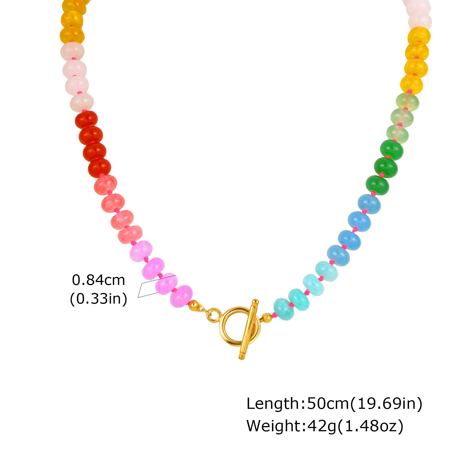 

Vnox Crystal Pearl Natural Stone Luxury Necklace Women Formal Party Extra Stainless Steel OT Buckle Charm Bright Jewelry Choker