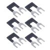20Pcs Black Jumper Block Terminal Strip Red Copper Fork Type Terminal Strip for TB Series 15A 400V TB 1502