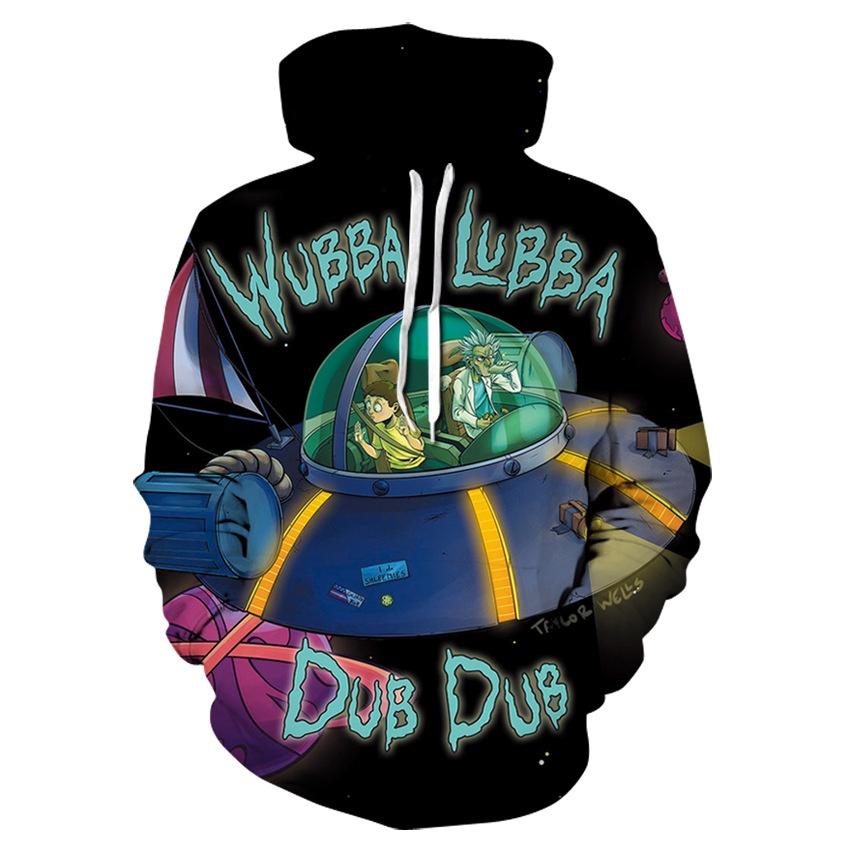 Rick Womenmen And Morty Funny 3d Print Casual Hoodie Sweatshirt Jumper Pullover