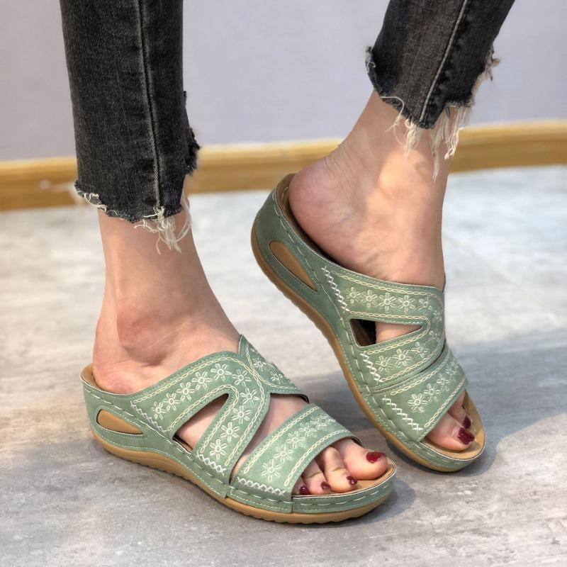 Women's Wedge Slippers Fashion Casual Sandals Summer Open Toe Beach Slippers for Women Non-Slip Platform Sandals Sandalias Mujer