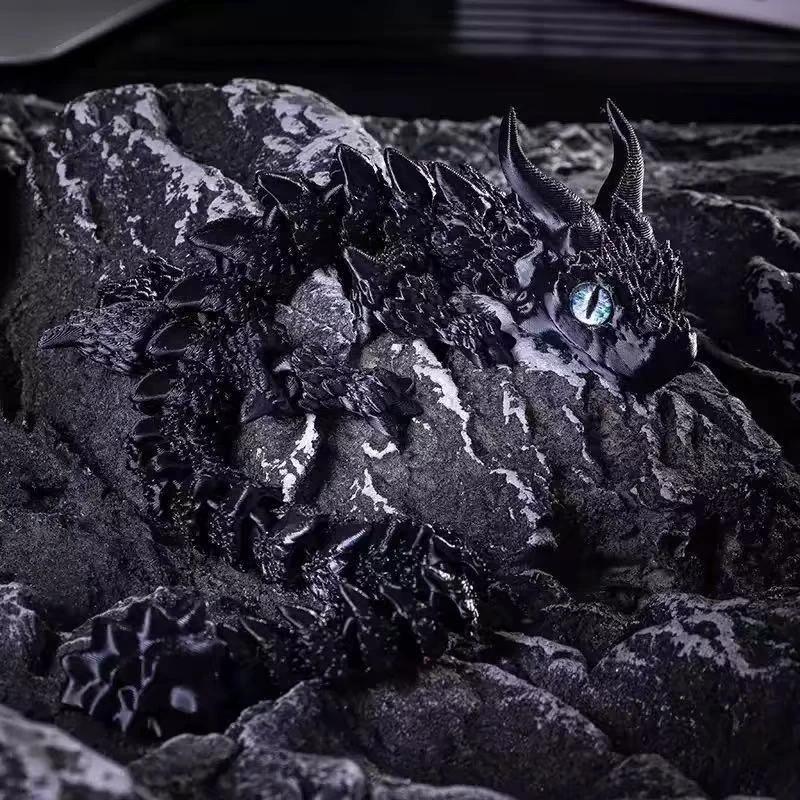 

Надрукований на 3D принтері Магічний Дракон з рухомими суглобами Іграшка-антистрес Обертовий Шарнірний Офісний Настільний Декор Іграшка для Дорослих та Дітей Вироби Подарунок 22CM