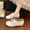 Fashion Flat Ballet Lace Single Shoes Women's Autumn New Outside Wear Square Toe Shallow Mouth Butterfly with Skirt Mary Jane Shoes
