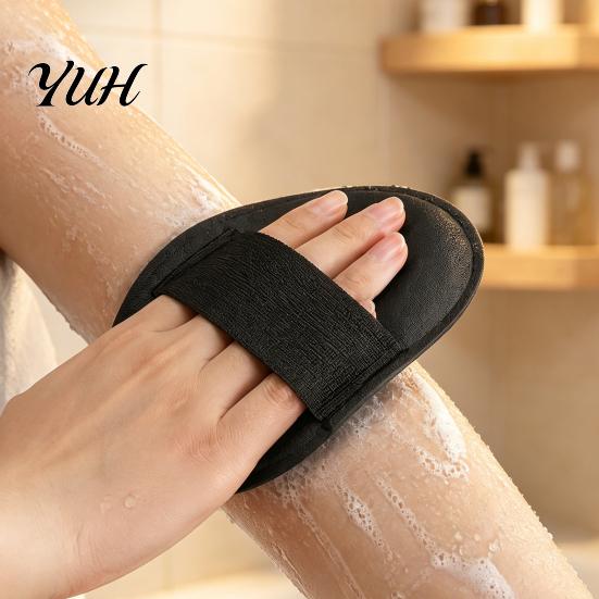 Soft TPR Massage Tool 2PCS Exfoliating Bath Glove with Strap, Deep Cleansing Shower Essential for Men And Women Scrubber, Body Exfoliator Daily