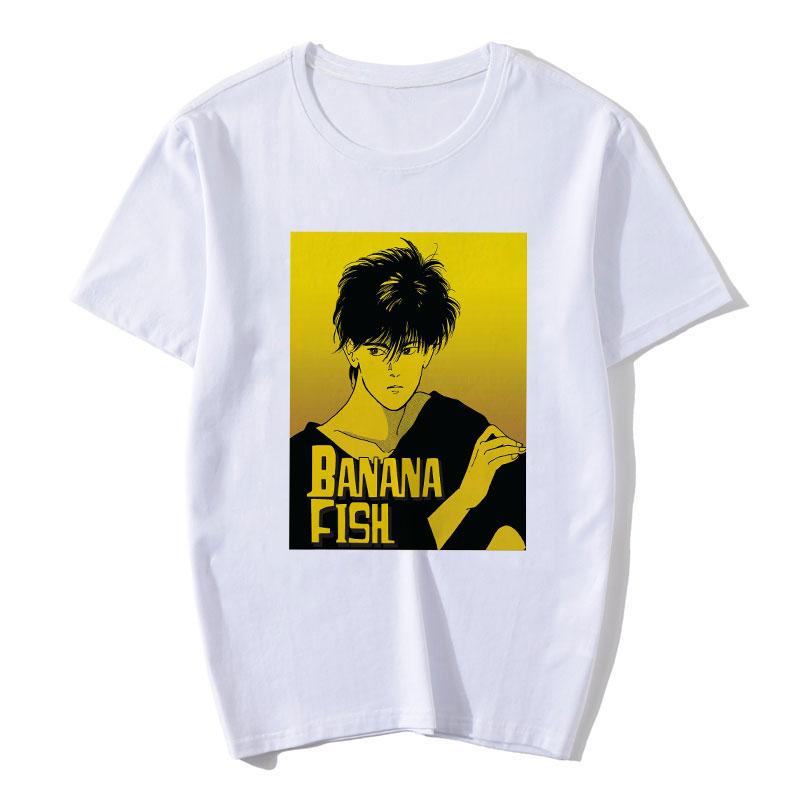 Banana Fish T Shirt Women Anime Japanese Manga T-Shirt Cartoon Graphic Tees Summer Tops Harajuku Women Fashion Tees Tshirts