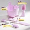 3/4Pcs Silicone Face Mask Mixing Bowl Set DIY Mask Bowl Brushes Makeup Tool Kits  Makeup Accessories