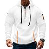 Men S Hooded Zipper Long Sleeve Loose Multiple Pockets Casual Sports Sweatshirt