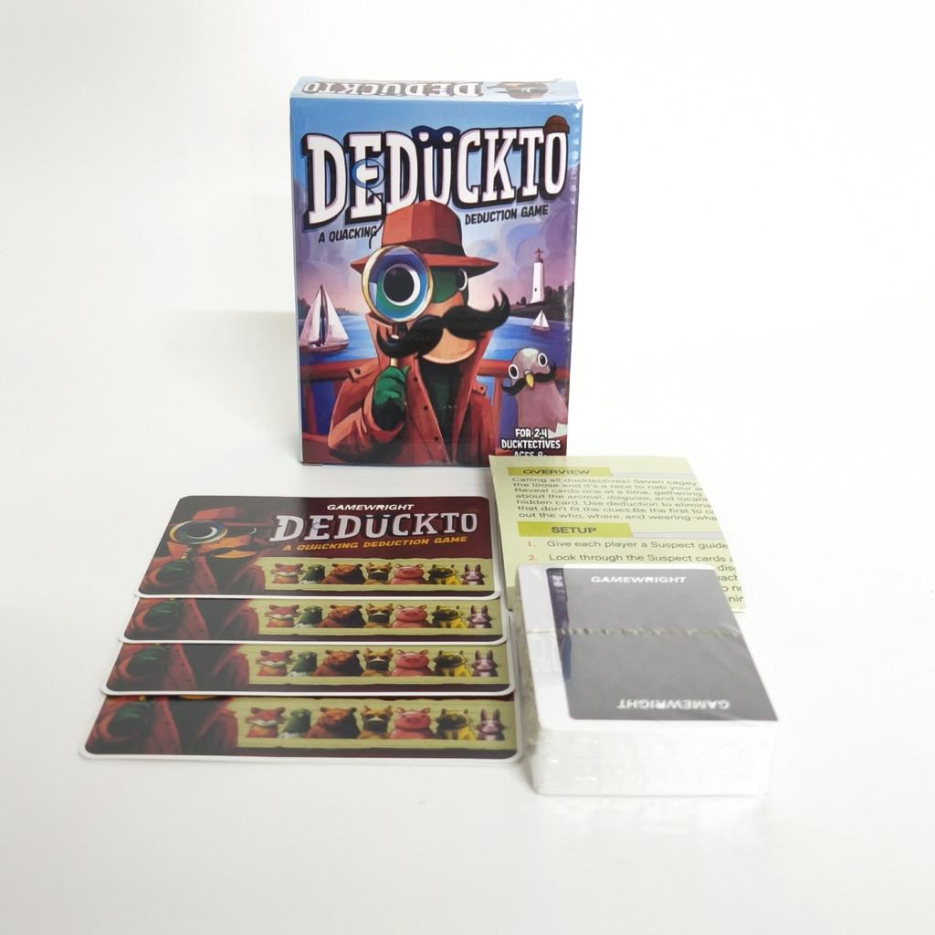 Deduckto Quak-Deduktionskarte für den Familien-Spieleabend