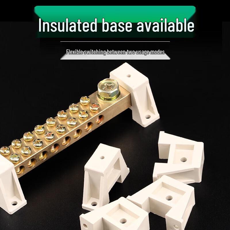Everstar Tweerijig Neutraal Klemblok Koperen Busbar
