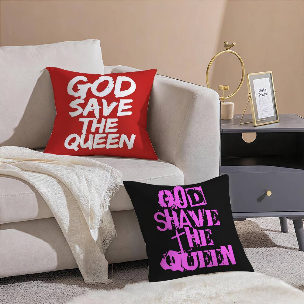 The Queen Fashionable And Luxurious Design Pillow Case Comfort Sofa Bed Silky Elegant Invisible Zipper Decorative Cushion Cover