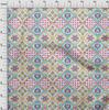oneOone Tessuto Cotone Elastan Rosa Fucsia Mix Floreale Asiatico Progetti Creativi Tessuto Decorativo Stampato Al Metro 40 Pollici