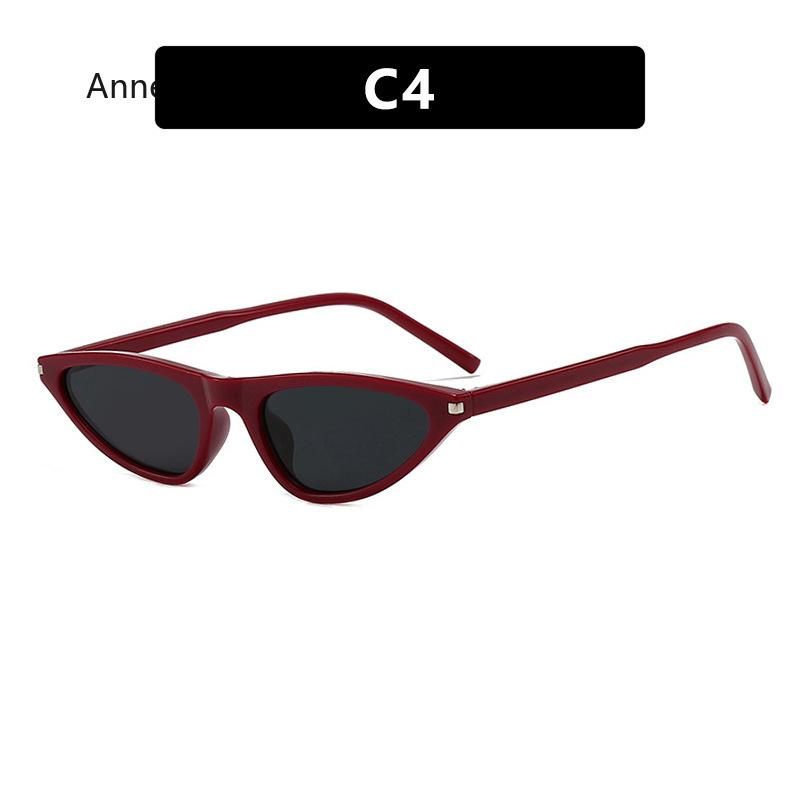 Retro Polygon Small Cat Eye Women Sunglasses Fashion Oval Shades UV400  gafas de sol hombre