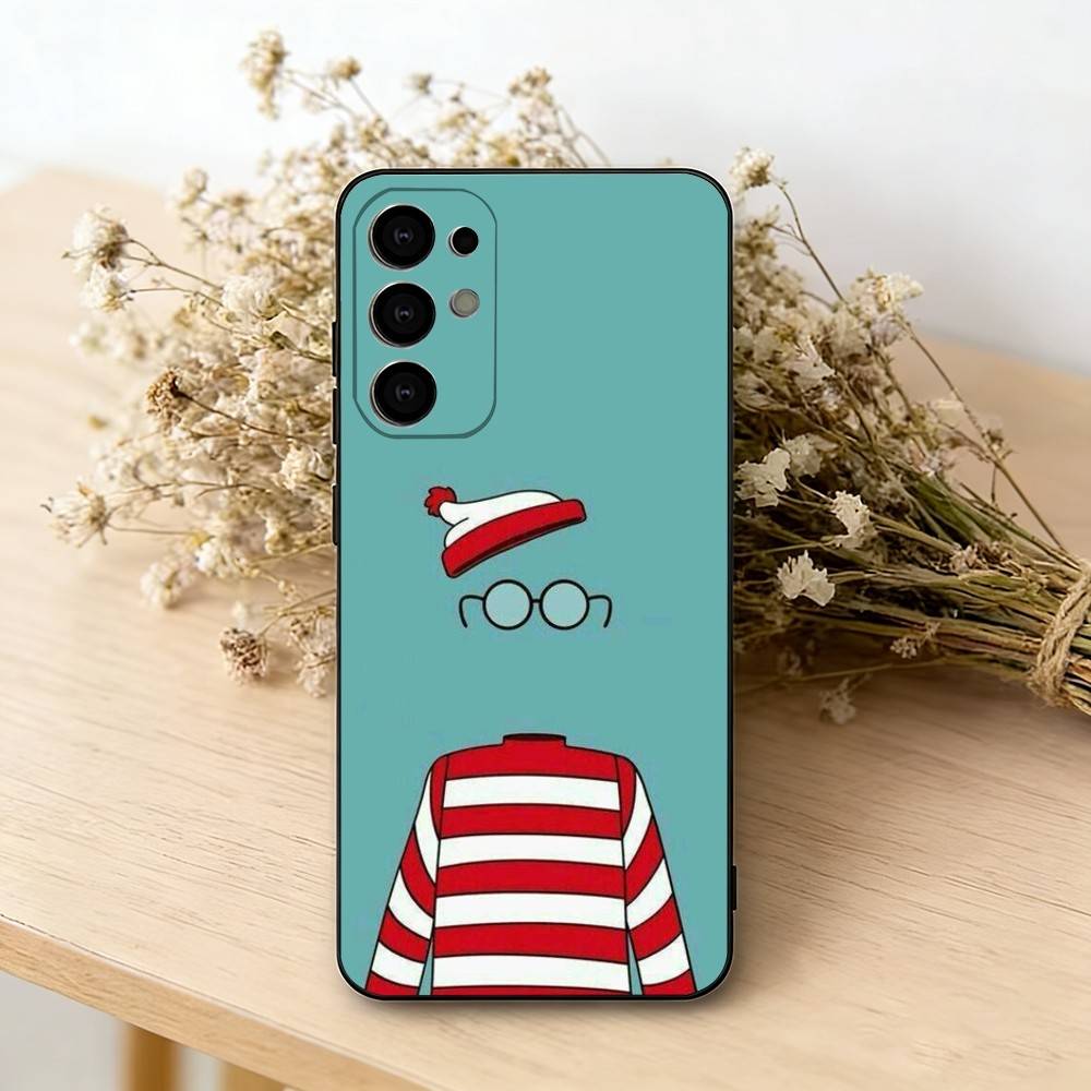 Wheres W-WallyS W-Waldo Game Phone Case For Samsung S25,S24,S21,S22,S23,S30,Ultra,S20,Plus,Fe,Lite,Note,10,Black Cover