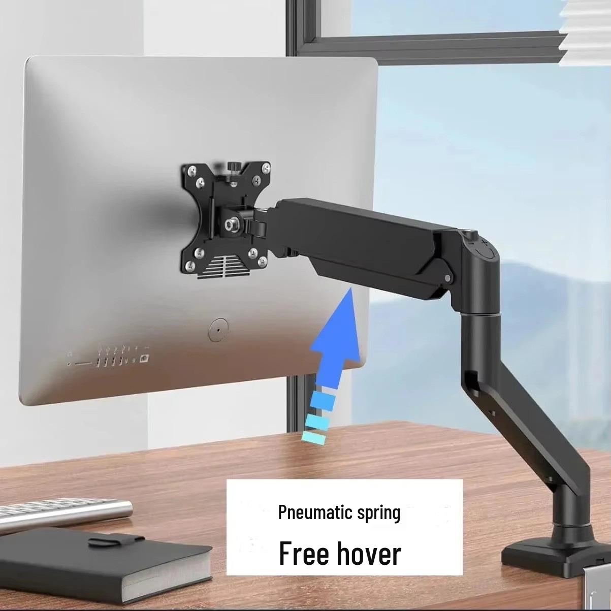 Aluminum Alloy Gas Spring Adjustable Monitor Arm Bracket