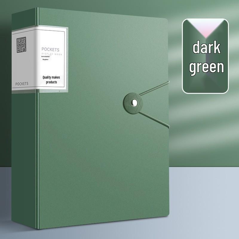 A4 Transparent Insert Pocket File for Office and Medical Record Organization