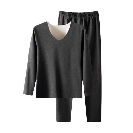 

Мужское термобелье с флисовой подкладкой, комплект кальсон, зимний теплый базовый слой, комплект рубашек и брюк для холодной погоды XL